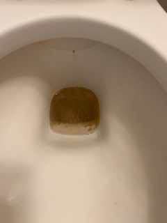 トイレクリーニング前尿石汚れ