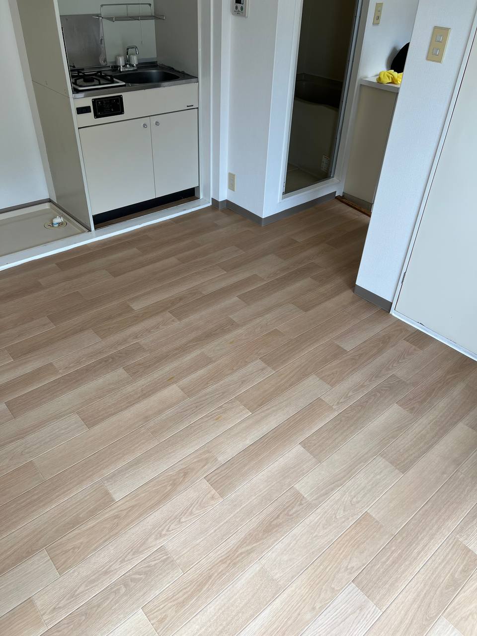 空室クリーニング後のフローリング