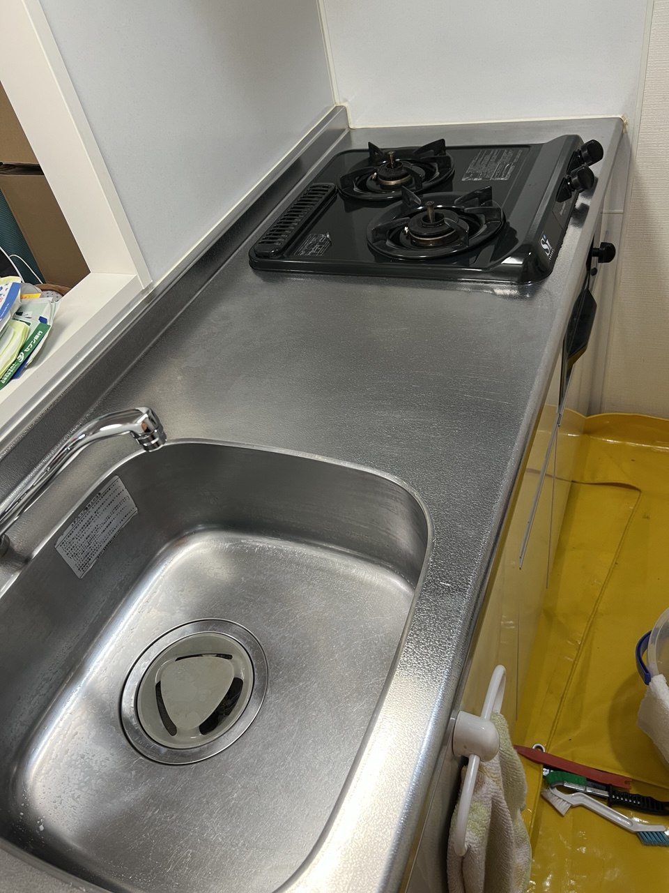 空室クリーニング後のキッチンの仕上がり